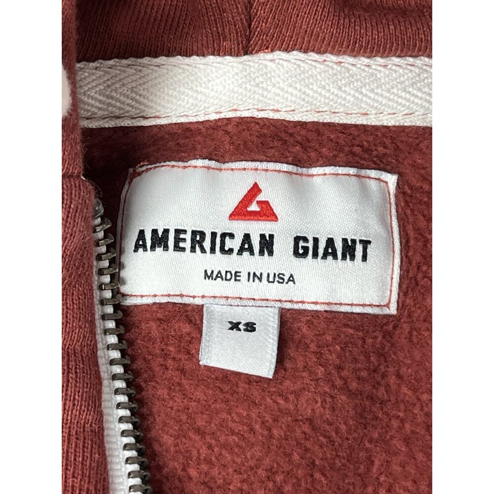 American Giant Women's Midweight Full Zip Hoodie Sweatshirt XS Comfy Casual USA - Picture 8 of 10